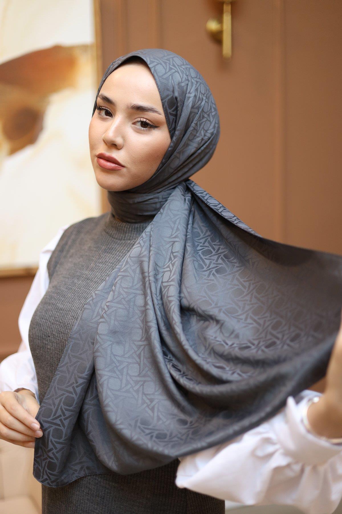 Silk Home Deluxe Şal - 40003 Antrasit