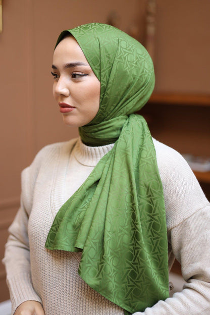 Silk Home Deluxe Şal - 40003 Çam Yeşili
