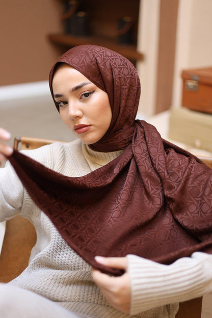 Silk Home Deluxe Şal - 40003 Çikolata