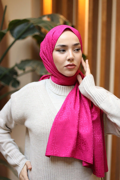 Silk Home Deluxe Şal - 40003 Fuşya