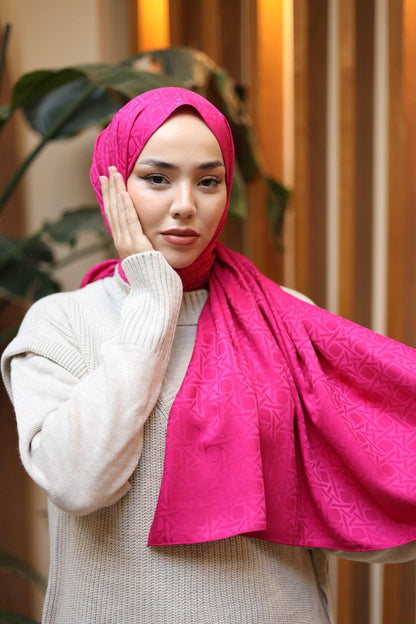 Silk Home Deluxe Şal - 40003 Fuşya