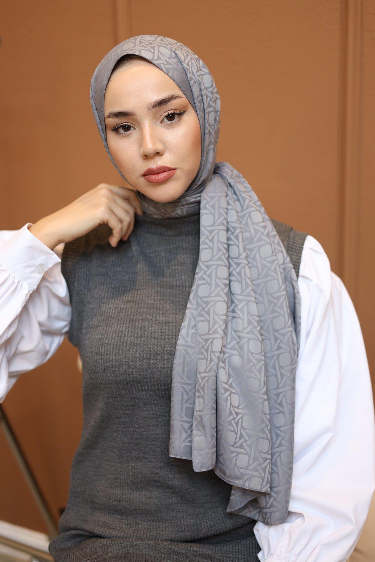 Silk Home Deluxe Şal - 40003 Gri