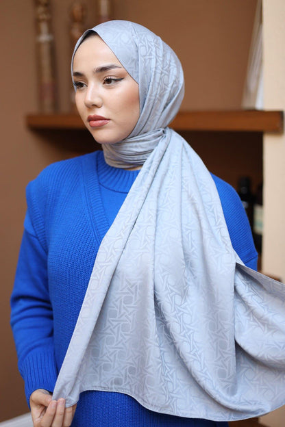 Silk Home Deluxe Şal - 40003 Gümüş