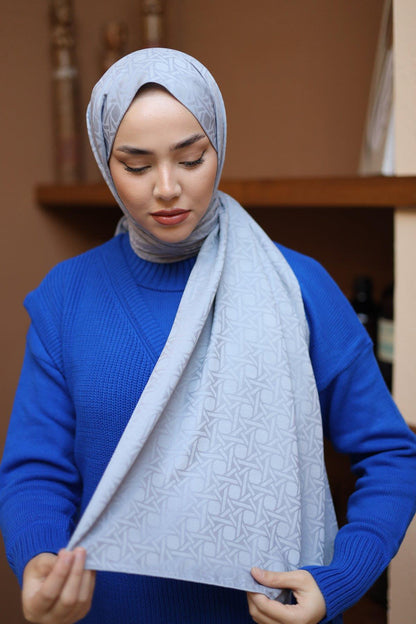 Silk Home Deluxe Şal - 40003 Gümüş