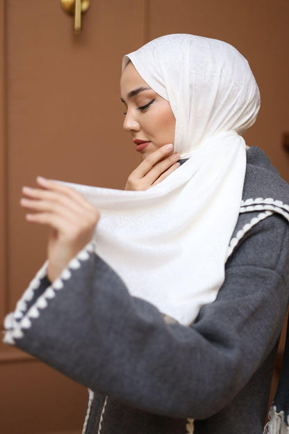 Silk Home Deluxe Şal - 40003 İnci Beyaz