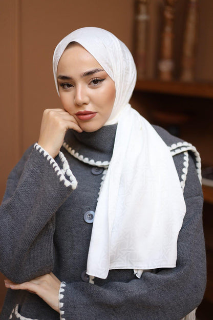 Silk Home Deluxe Şal - 40003 İnci Beyaz