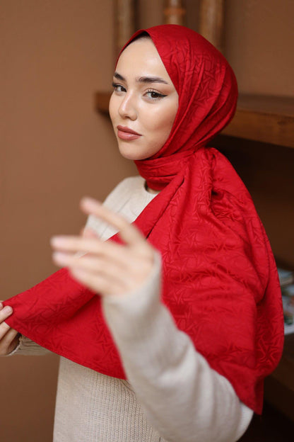 Silk Home Deluxe Şal - 40003 Kırmızı