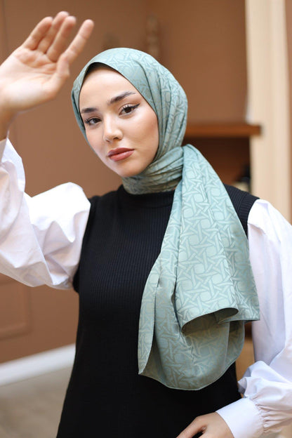 Silk Home Deluxe Şal - 40003 Koyu Çağla