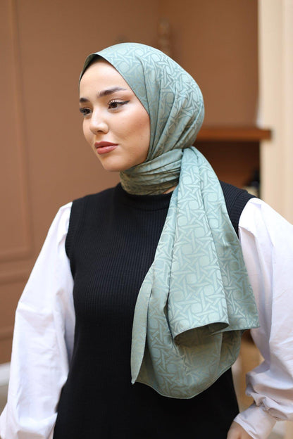 Silk Home Deluxe Şal - 40003 Koyu Çağla