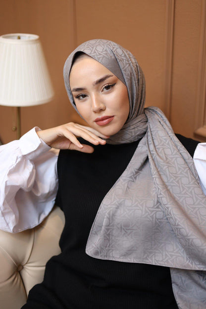 Silk Home Deluxe Şal - 40003 Mat Gri
