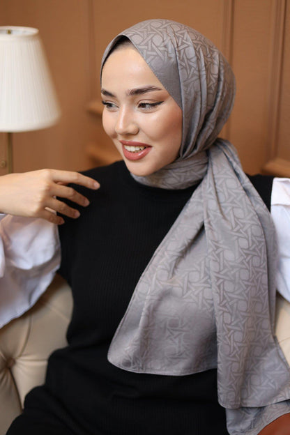 Silk Home Deluxe Şal - 40003 Mat Gri