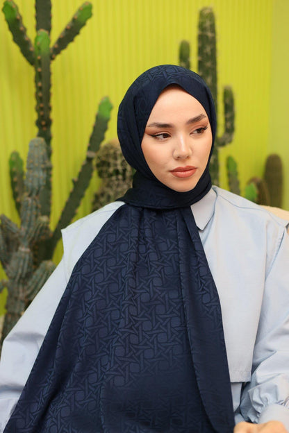 Silk Home Deluxe Şal - 40003 Lacivert