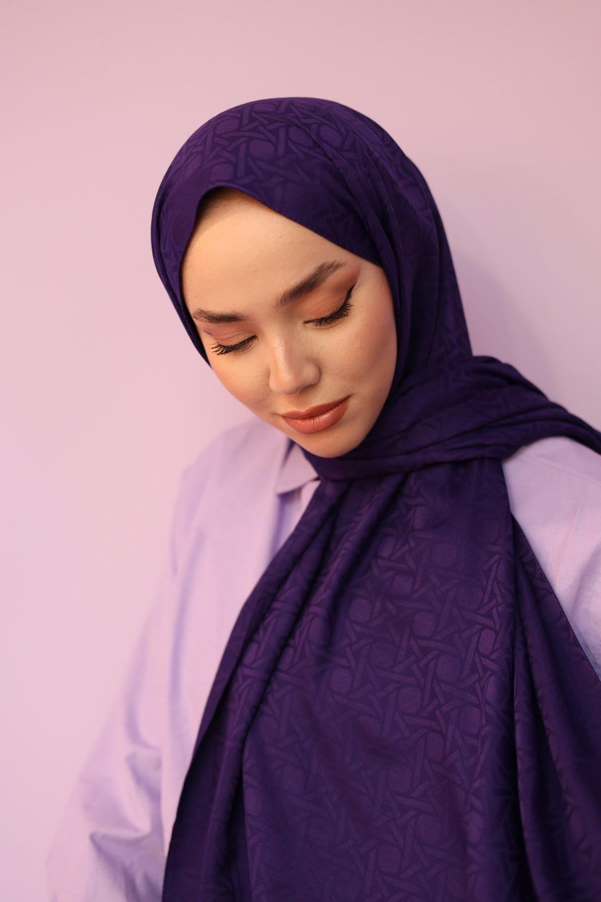 Silk Home Deluxe Şal - 40003 Mor