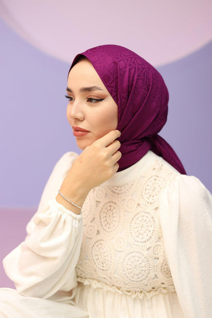 Silk Home Deluxe Şal - 40003 Mürdüm
