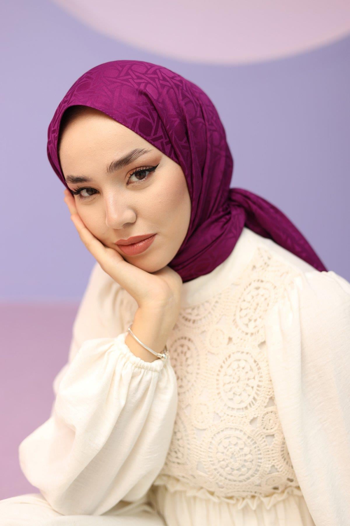 Silk Home Deluxe Şal - 40003 Mürdüm
