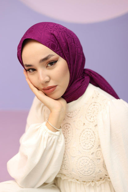 Silk Home Deluxe Şal - 40003 Mürdüm