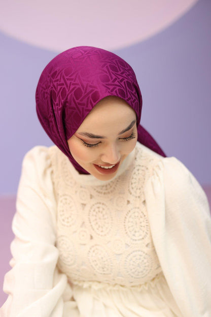 Silk Home Deluxe Şal - 40003 Mürdüm