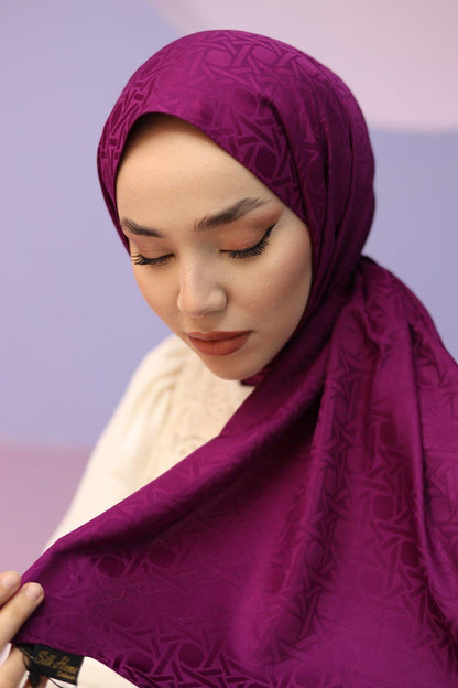 Silk Home Deluxe Şal - 40003 Mürdüm