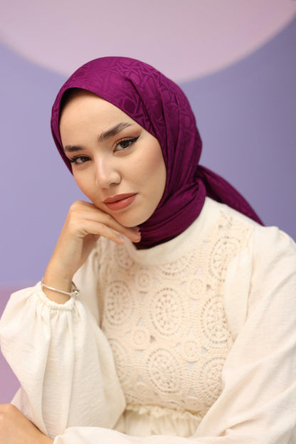 Silk Home Deluxe Şal - 40003 Mürdüm