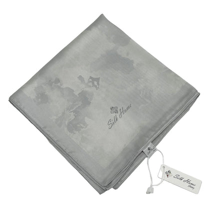Silk Home Desenli Shiny Eşarp - 8647 - Açık Gümüş