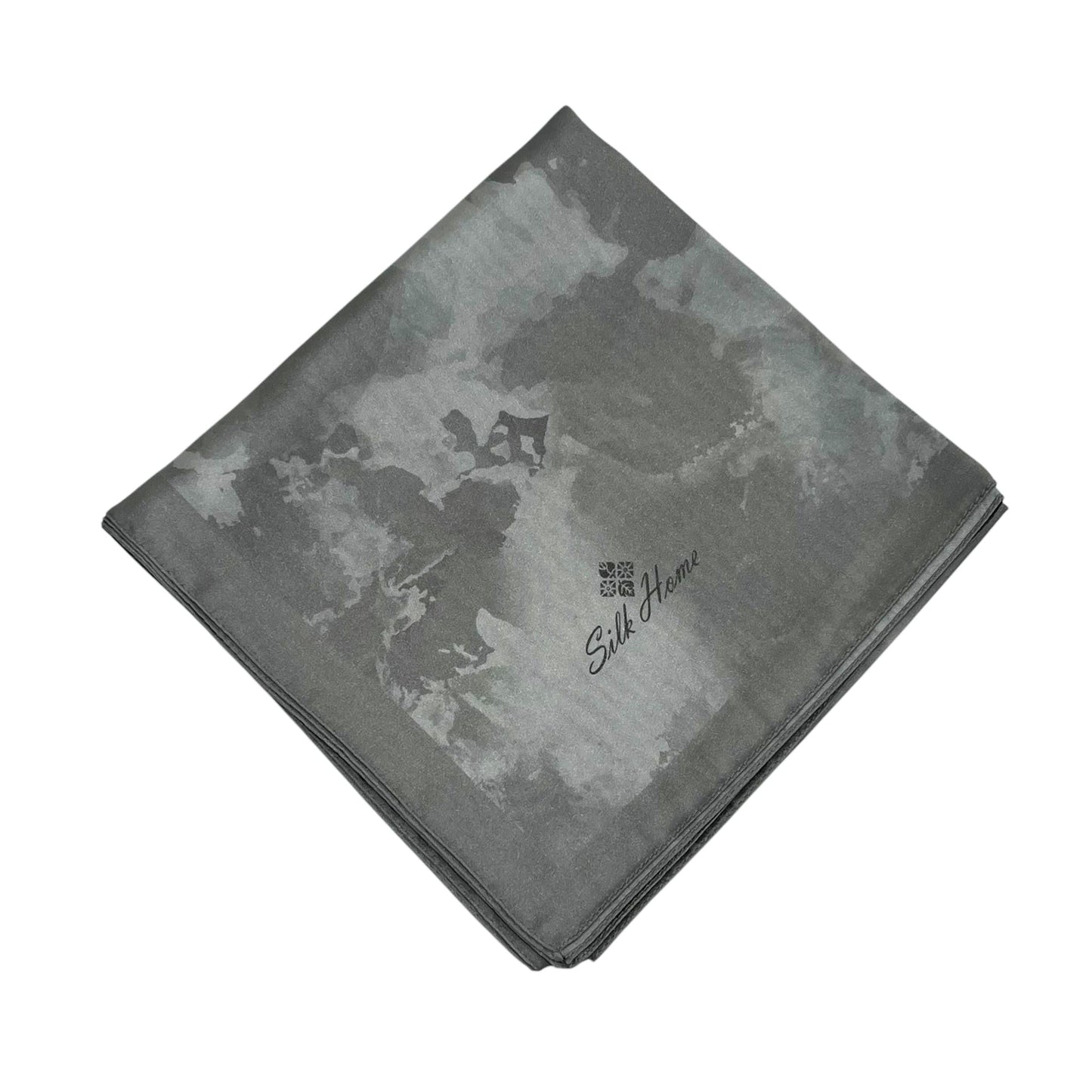 Silk Home Desenli Shiny Eşarp - 8647 - Koyu Gri