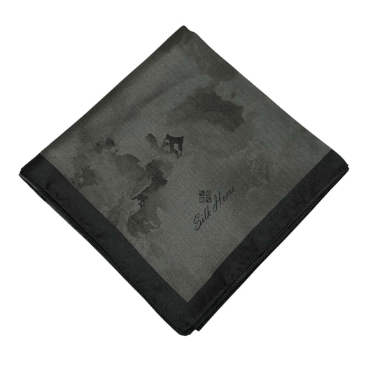 Silk Home Desenli Shiny Eşarp - 8647 - Koyu Antrasit