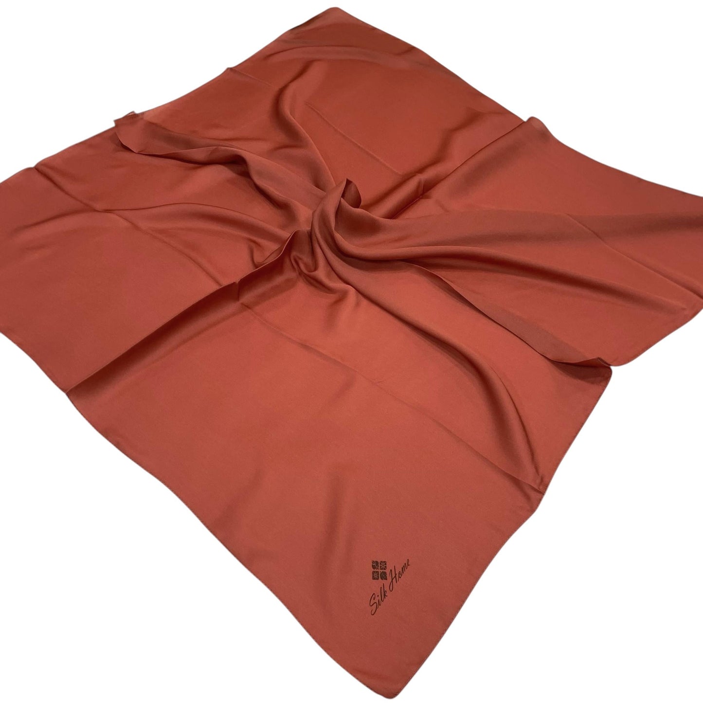 Silk Home Düz Shiny Eşarp - Açık Kiremit