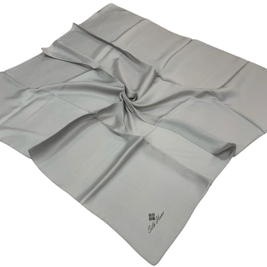Silk Home Düz Shiny Eşarp - Koyu Gümüş