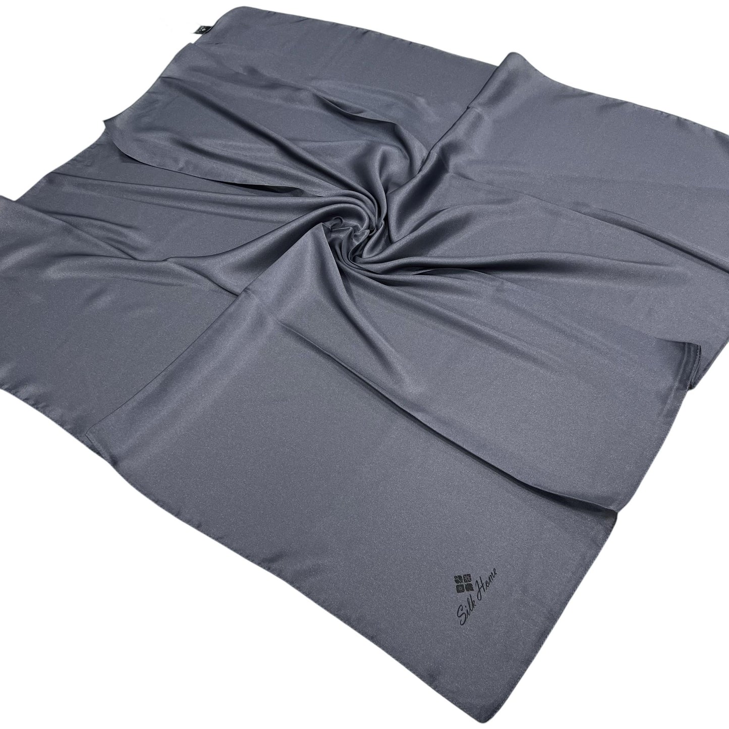 Silk Home Düz Shiny Eşarp - Kurşun