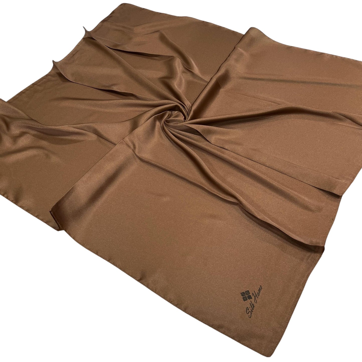 Silk Home Düz Shiny Eşarp - Sütlü Kahve