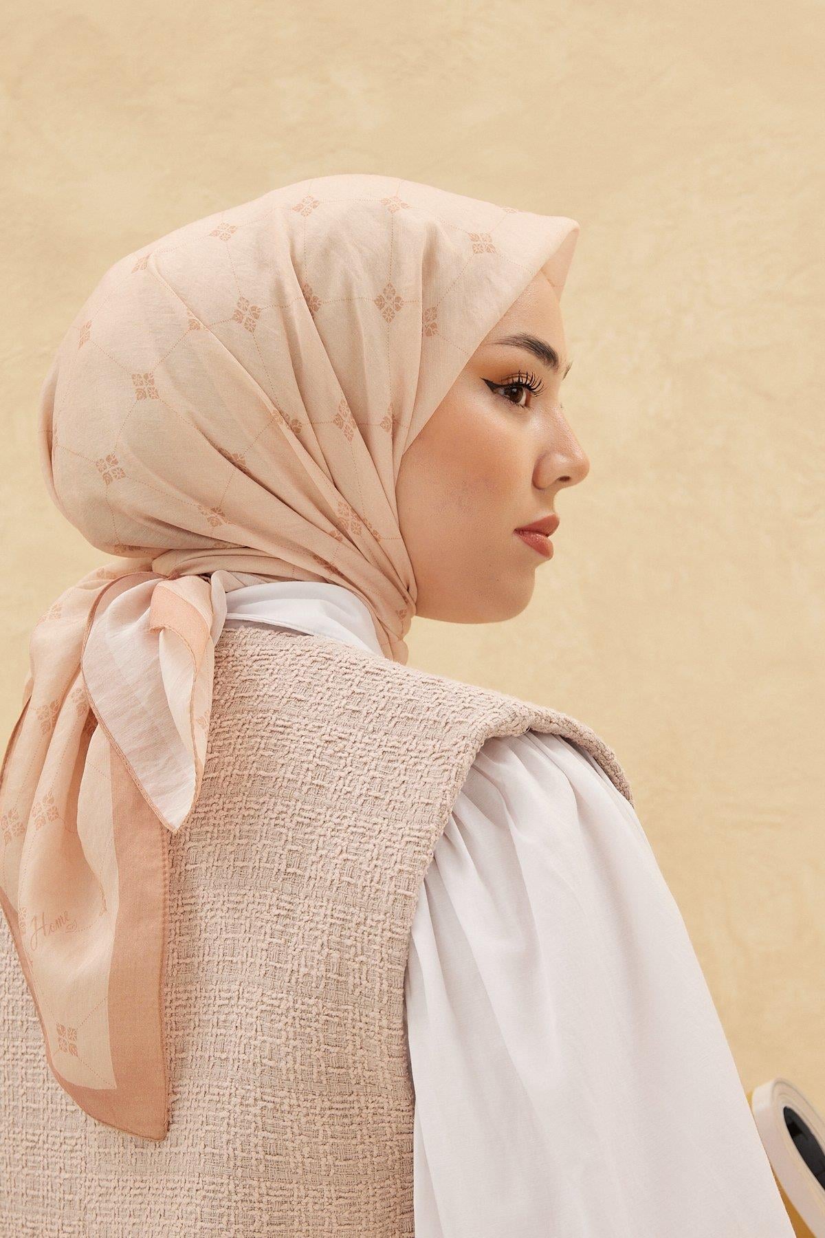 Silk Home Olinda Eşarp - Bej Vizon