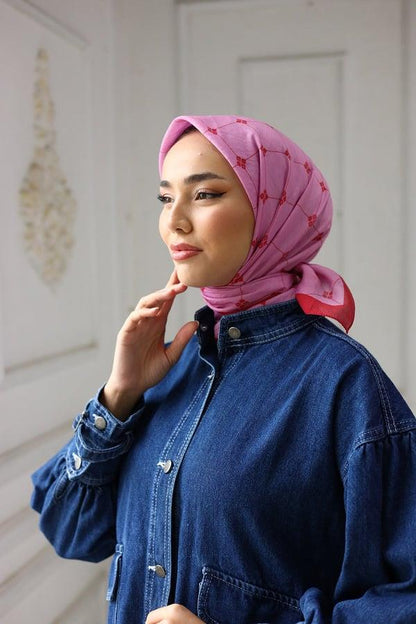 Silk Home Olinda Eşarp - Pembe Kırmızı
