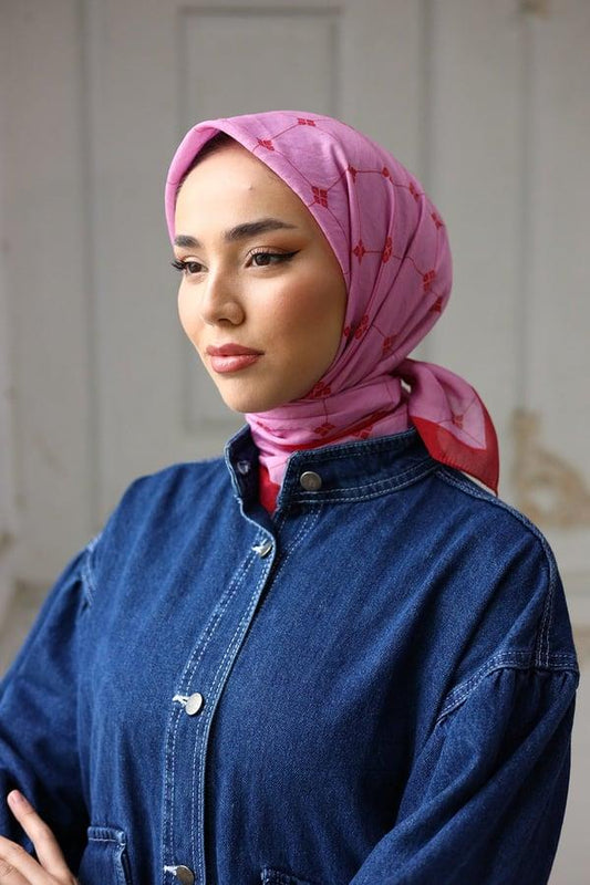 Silk Home Olinda Eşarp - Pembe Kırmızı