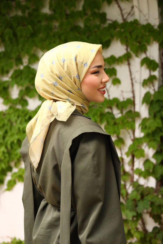 Silk Home Olinda Eşarp - Yeşil Mavi