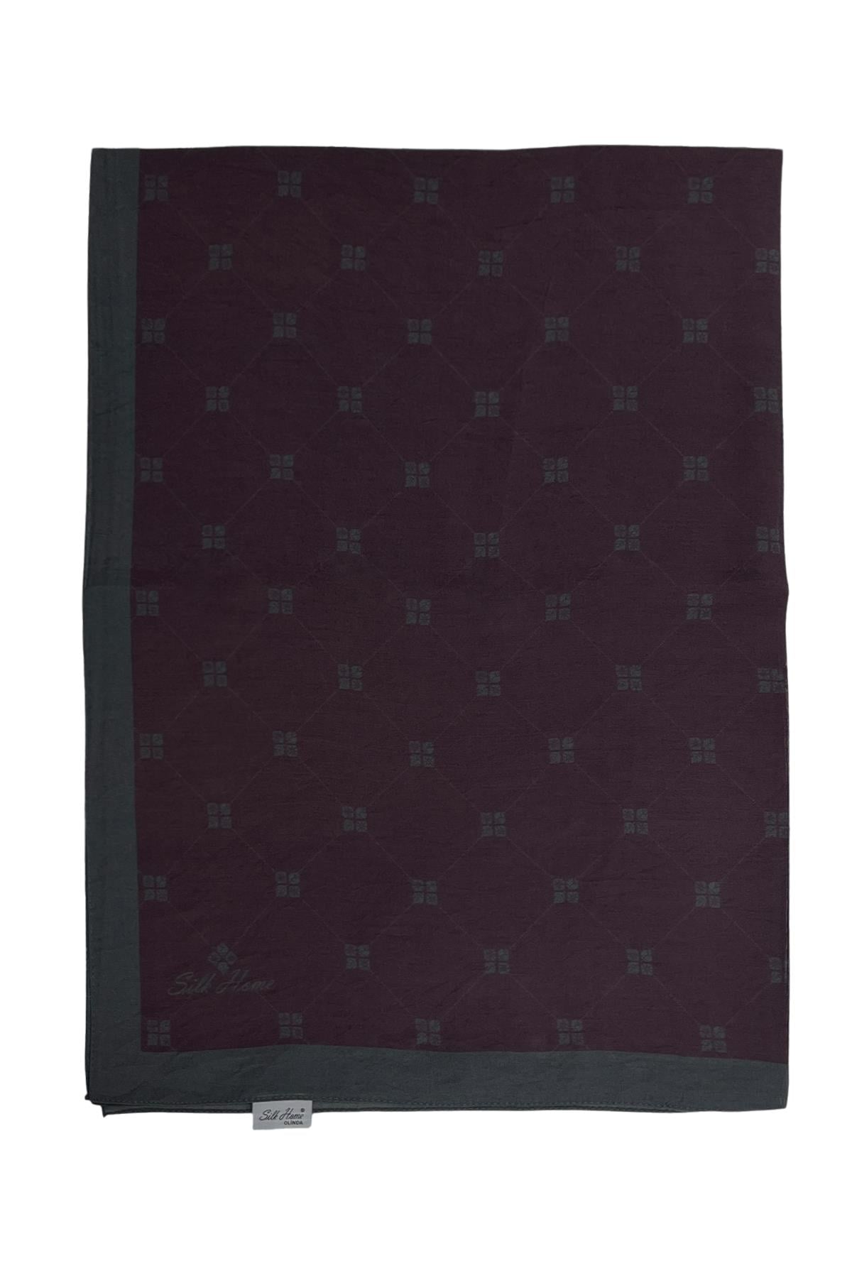 Silk Home Olinda Şal - 49003 - Bordo Yeşil