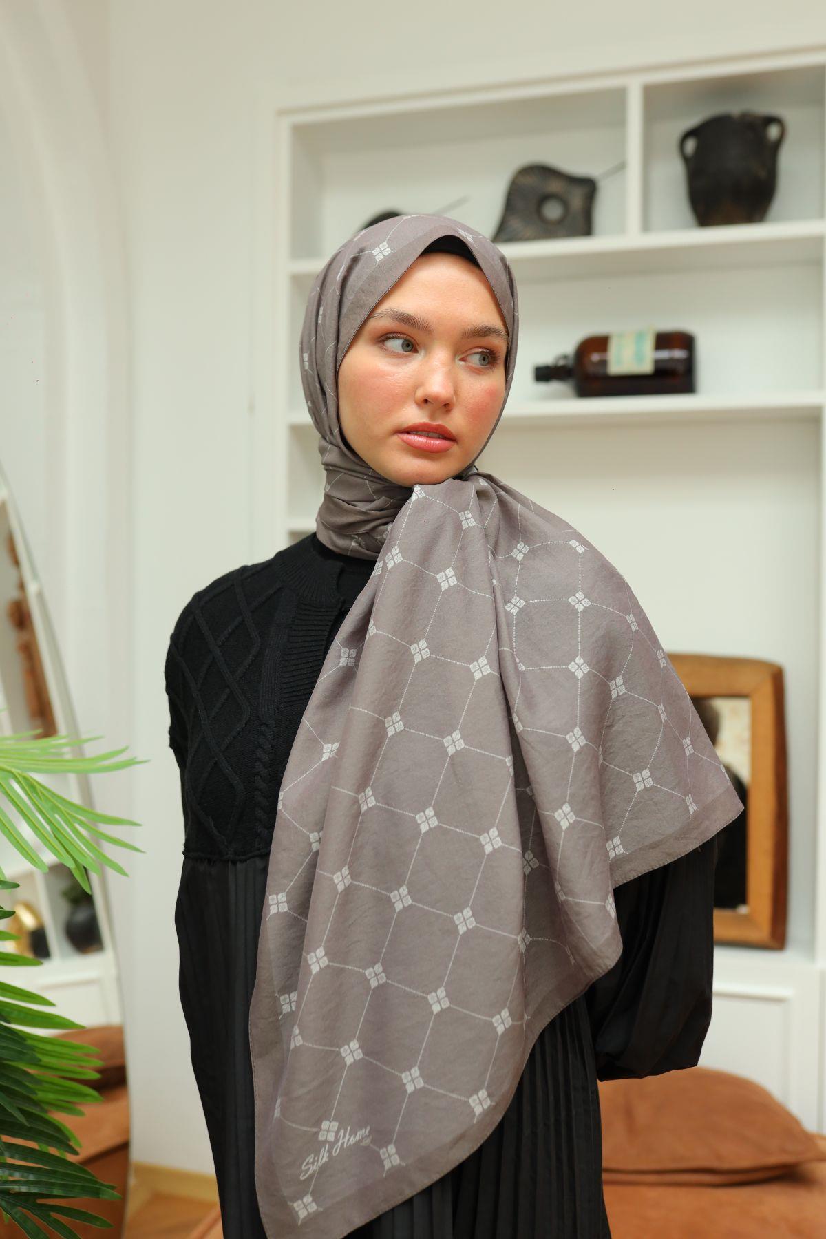 Silk Home Olinda Şal - 49003 - Koyu Taş