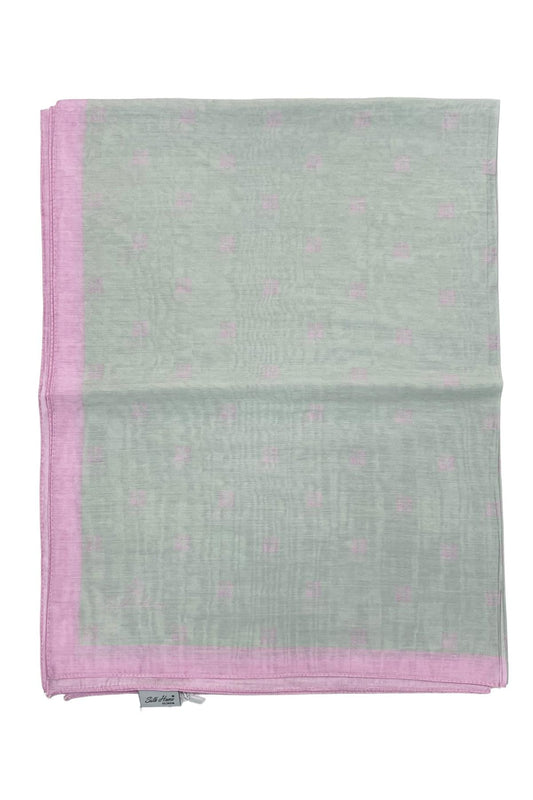 Silk Home Olinda Şal - 49003 - Açık Yeşil Pembe