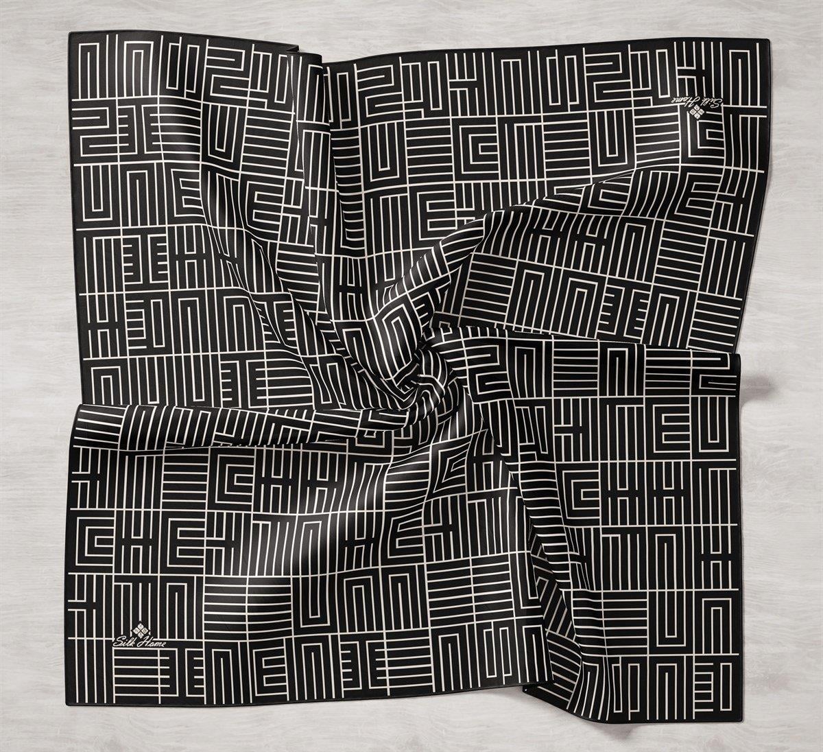 Silk Home Twill İpek Eşarp - 11390-01 Siyah