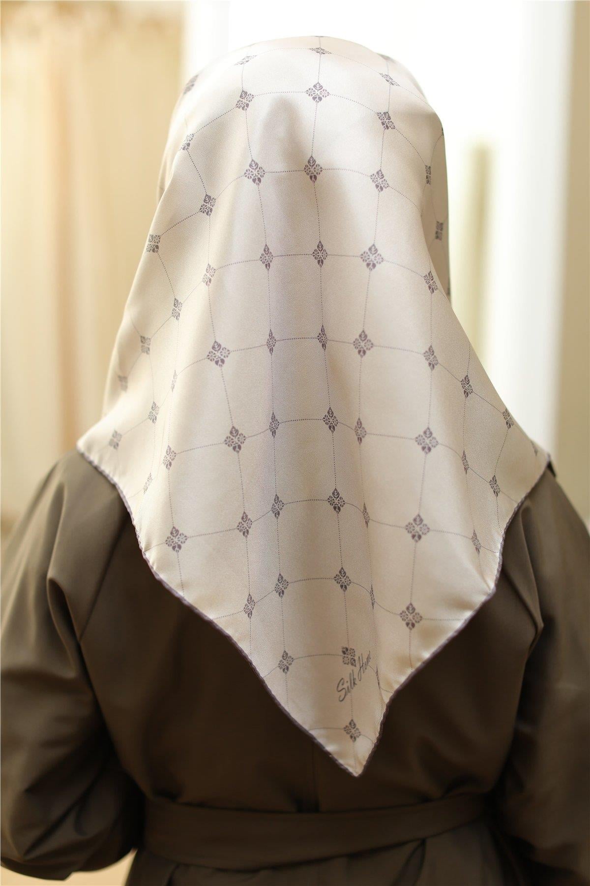 Silk Home Twill İpek Eşarp - 11392-29 Taş