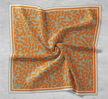Silk Home Twill İpek Eşarp - 11397-49 Çağla Turuncu
