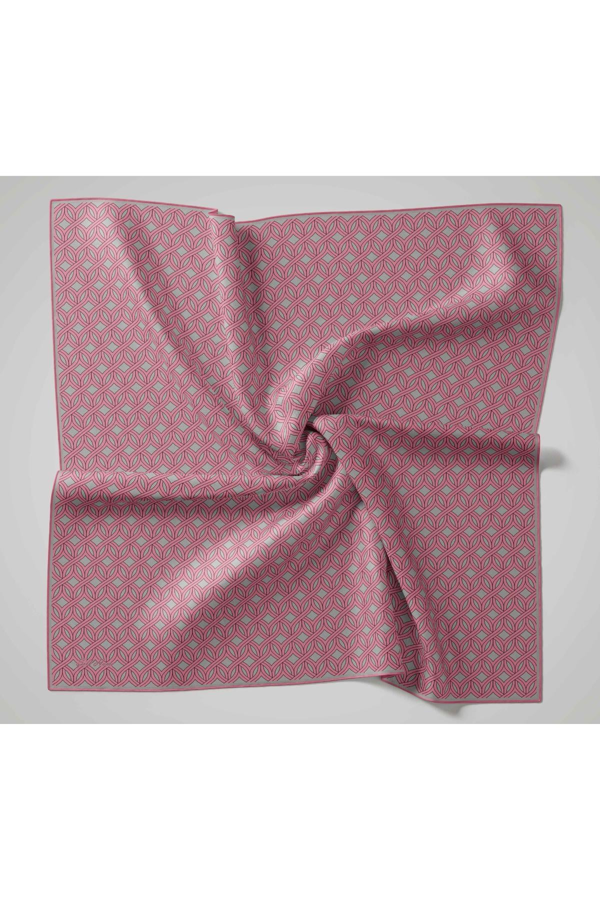 Silk Home Twill İpek Eşarp - 11479-06 Pembe