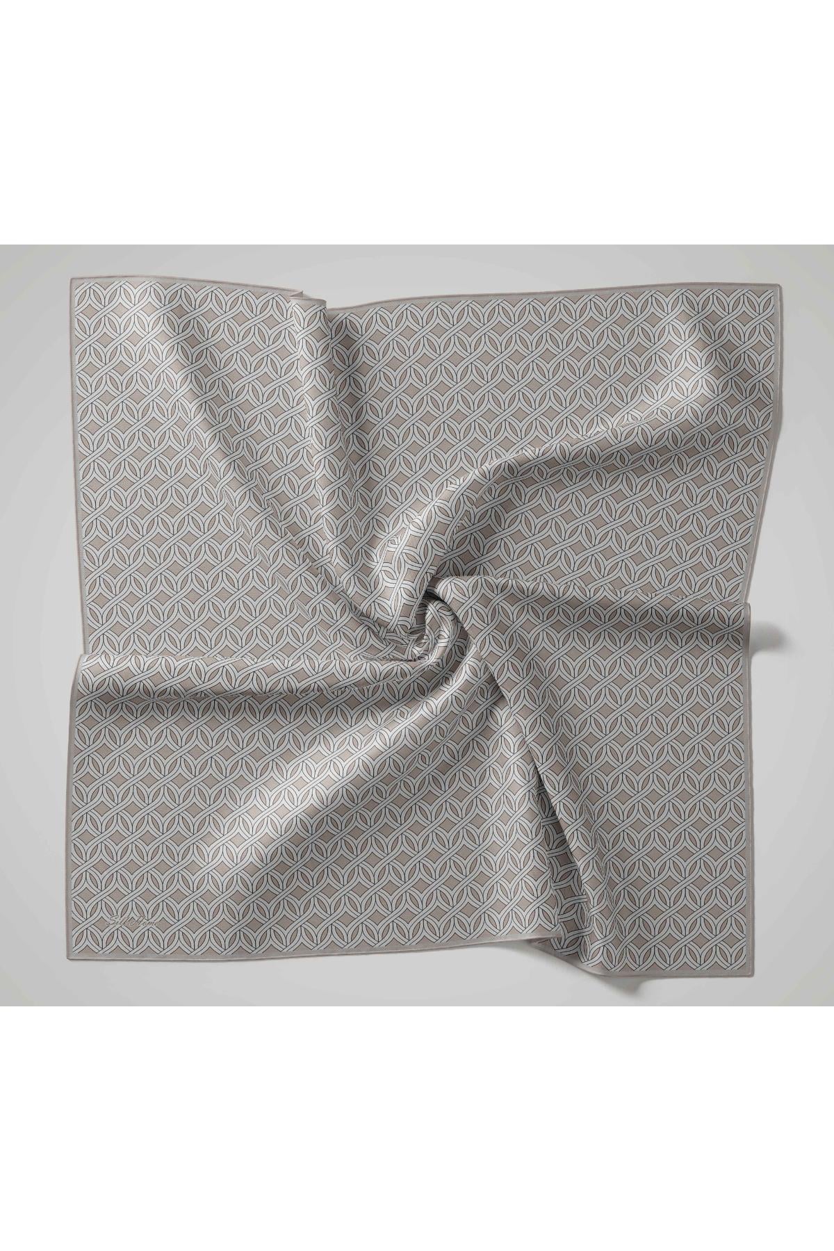 Silk Home Twill İpek Eşarp - 11479-13 Vizon Ekru