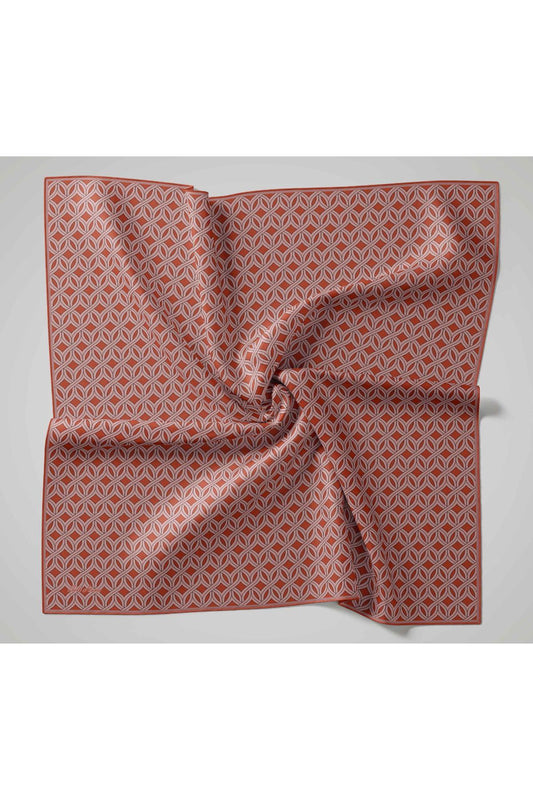Silk Home Twill İpek Eşarp - 11479-26 Kiremit