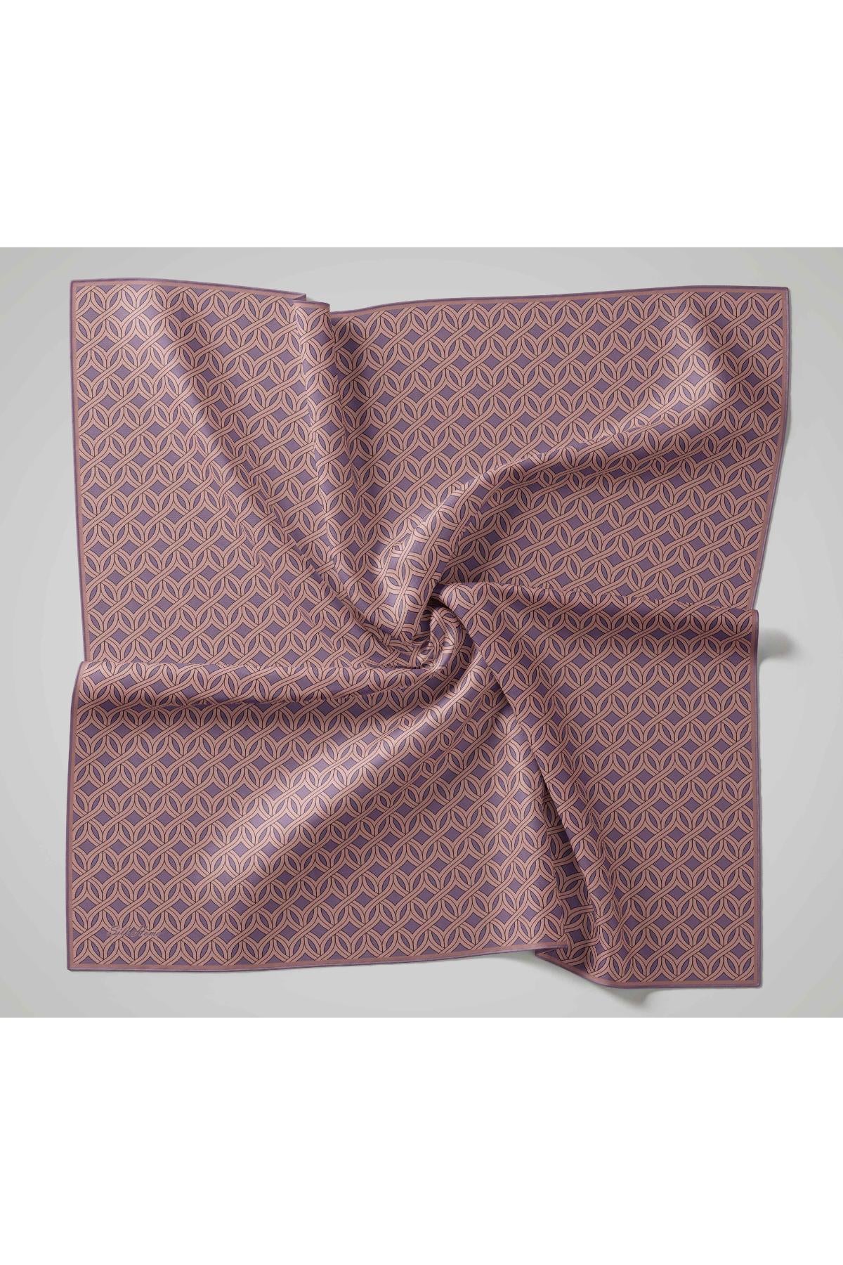 Silk Home Twill İpek Eşarp - 11479-27 Eflatun
