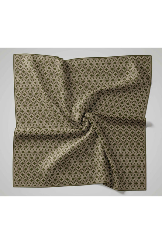 Silk Home Twill İpek Eşarp - 11479-31 Yeşil Bej