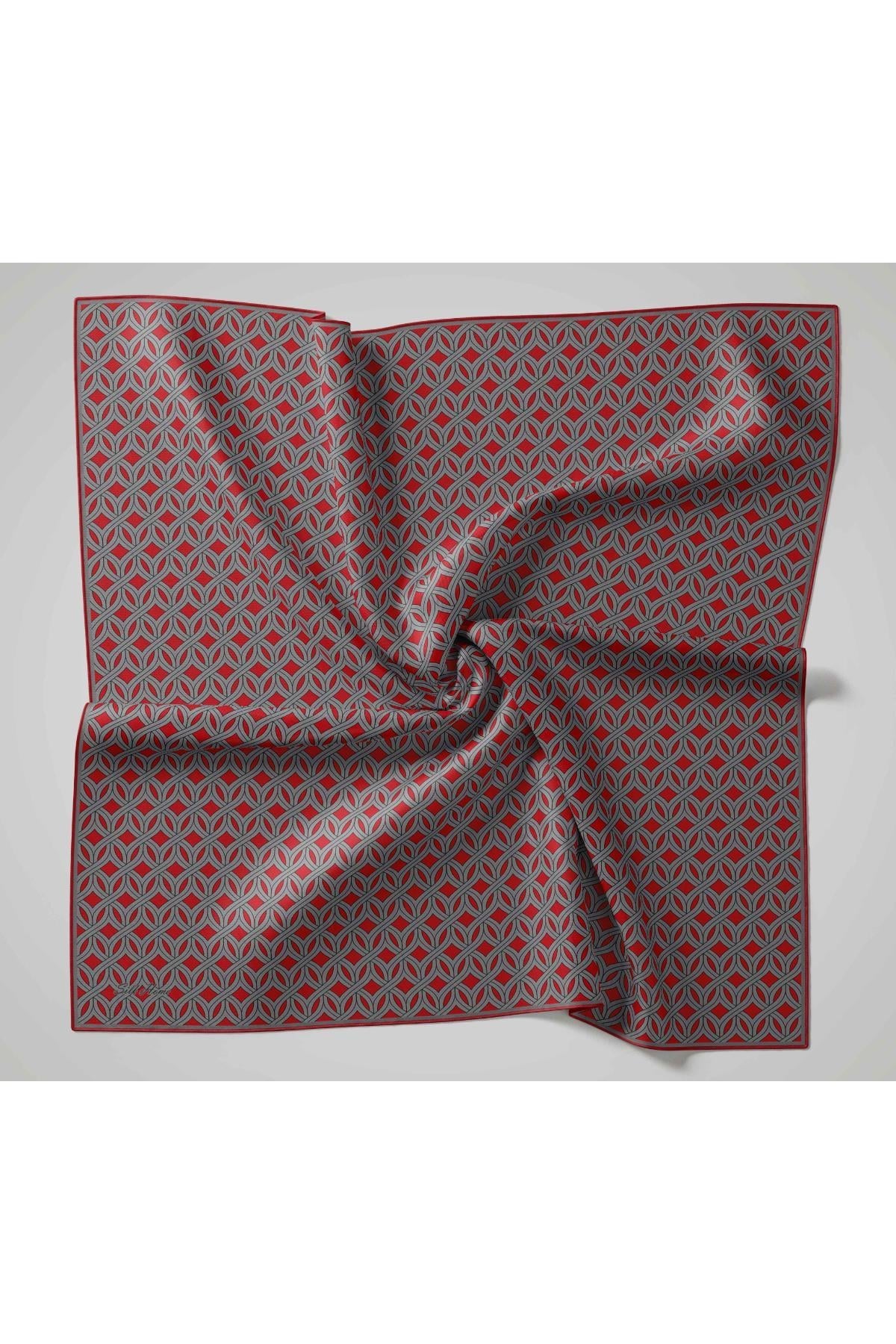 Silk Home Twill İpek Eşarp - 11479-40 Kırmızı