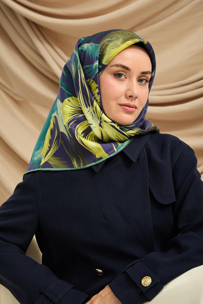 Silk Home Twill İpek Eşarp - 11480-81 Sarı