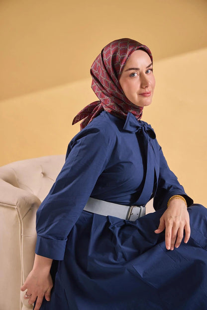 Silk Home Twill İpek Eşarp - 11521-06 Bordo