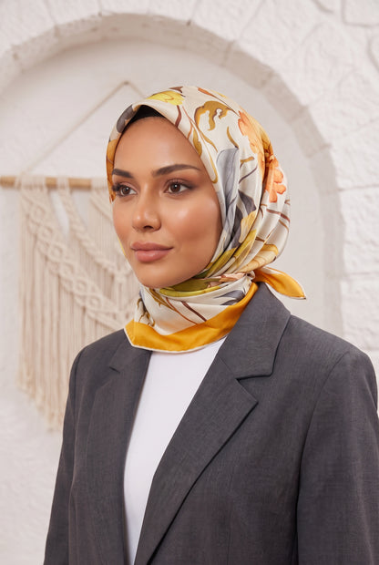 Armine Sport Twill Eşarp - 8740-34 Turuncu
