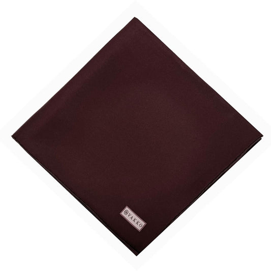 Vakko Düz Twill İpek Eşarp Biyeli - Bordo